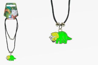 Obrázek z Řetízek s přív.triceratops, kov, barevný (12) 